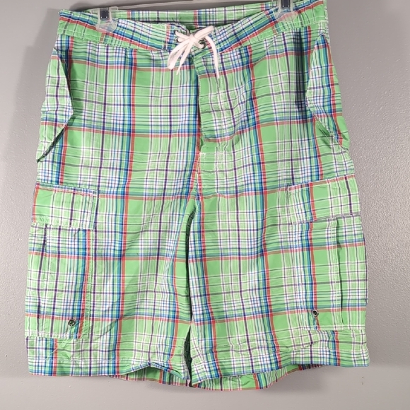Polo Ralph Lauren Other - Like New Polo Ralph Lauren Lime Green Cargo Board Shorts, Sz. 32.